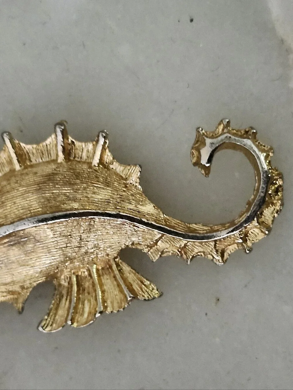 Gold Tone Seahorse Pendant